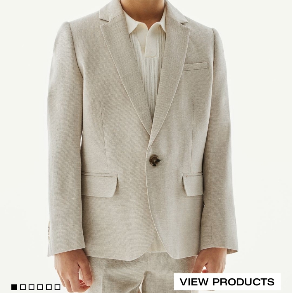 Boys Coat Pant Set Size 5T Like New - Picture 11 of 12